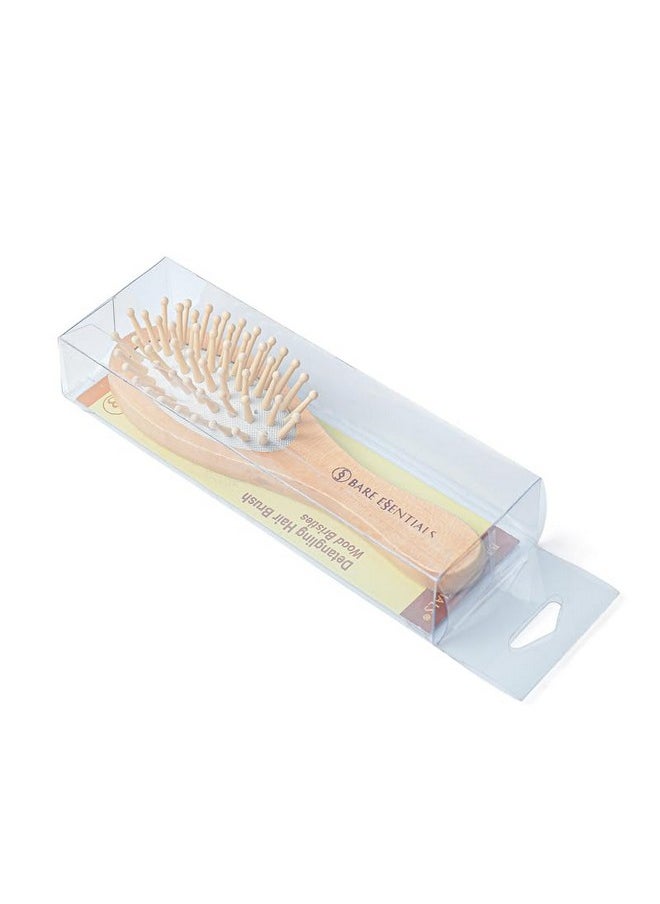 BARE ESSENTIALS Detangling Hair Brush, Wooden