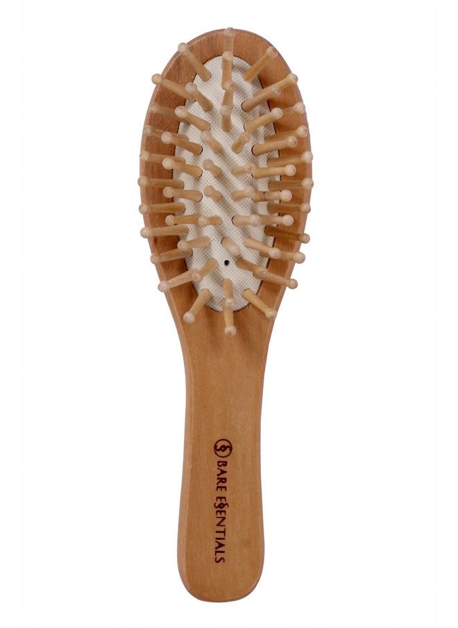 BARE ESSENTIALS Detangling Hair Brush, Wooden