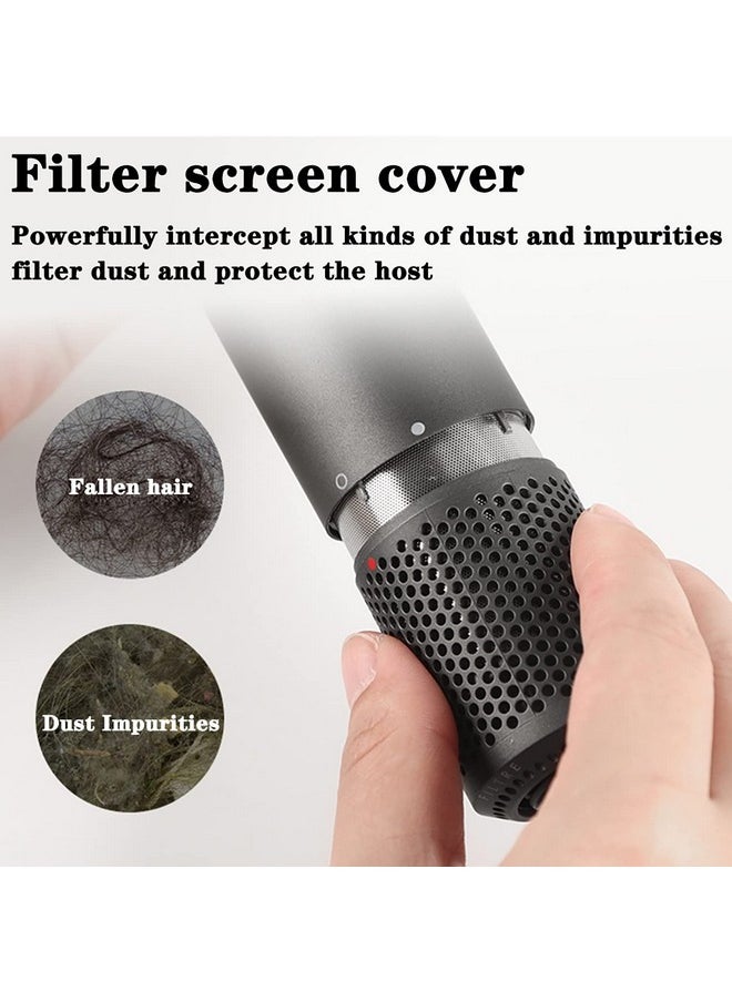 Updated Detachable Dustproof Outer Filter Cover for Dyson Supersonic HD15 HD01 HD03 HD08 Hair Dryer Attachment, Part Opening Design