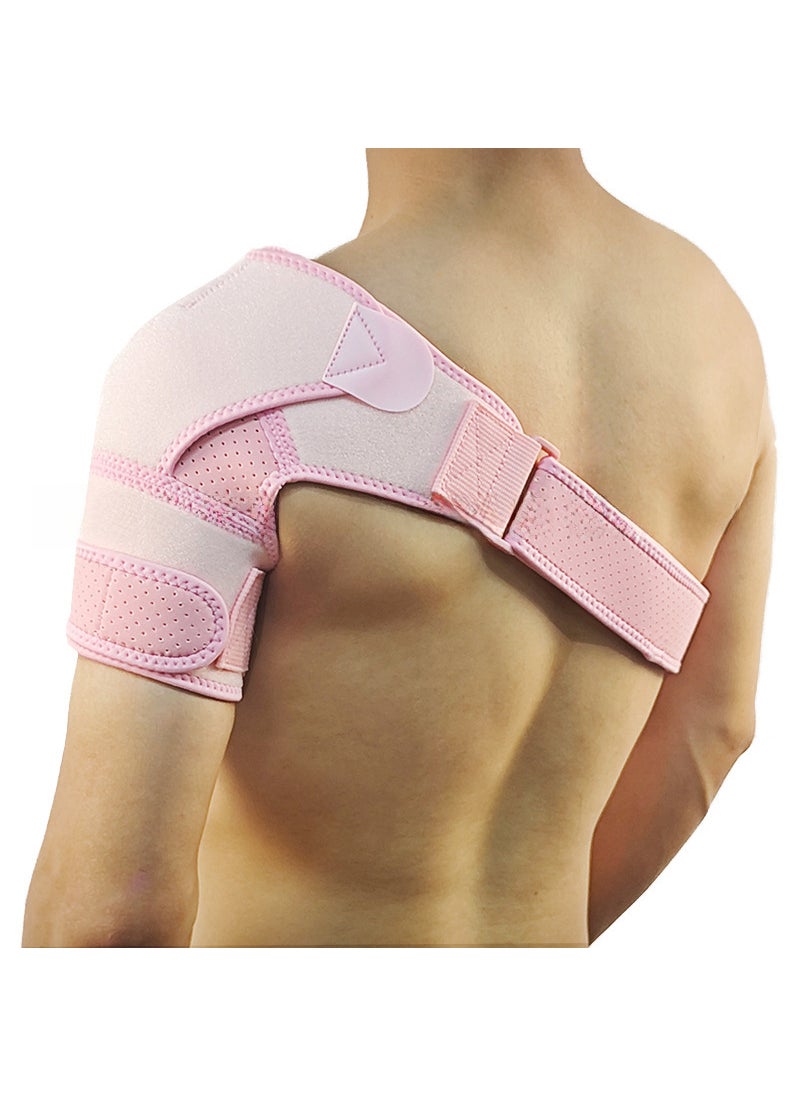 Adjustable Sports Shoulder Brace for Fitness Pink Plus