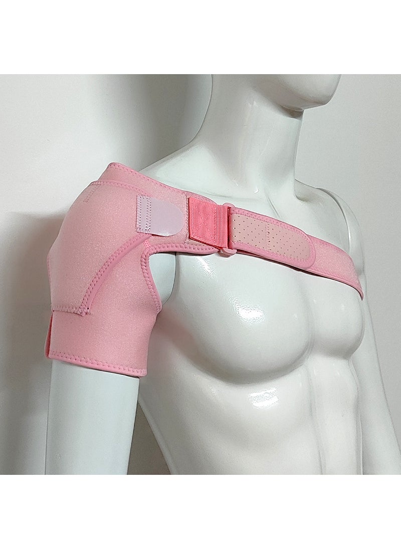 Adjustable Sports Shoulder Brace for Fitness Pink regular