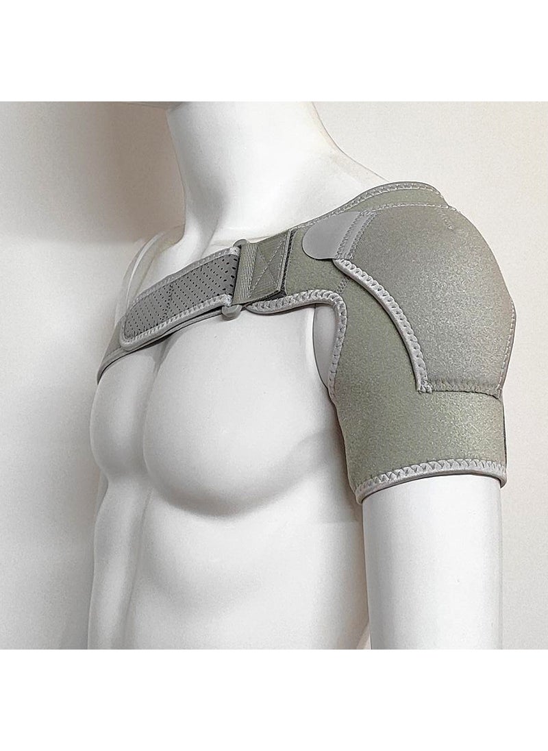 Adjustable Sports Shoulder Brace for Fitness gray regular