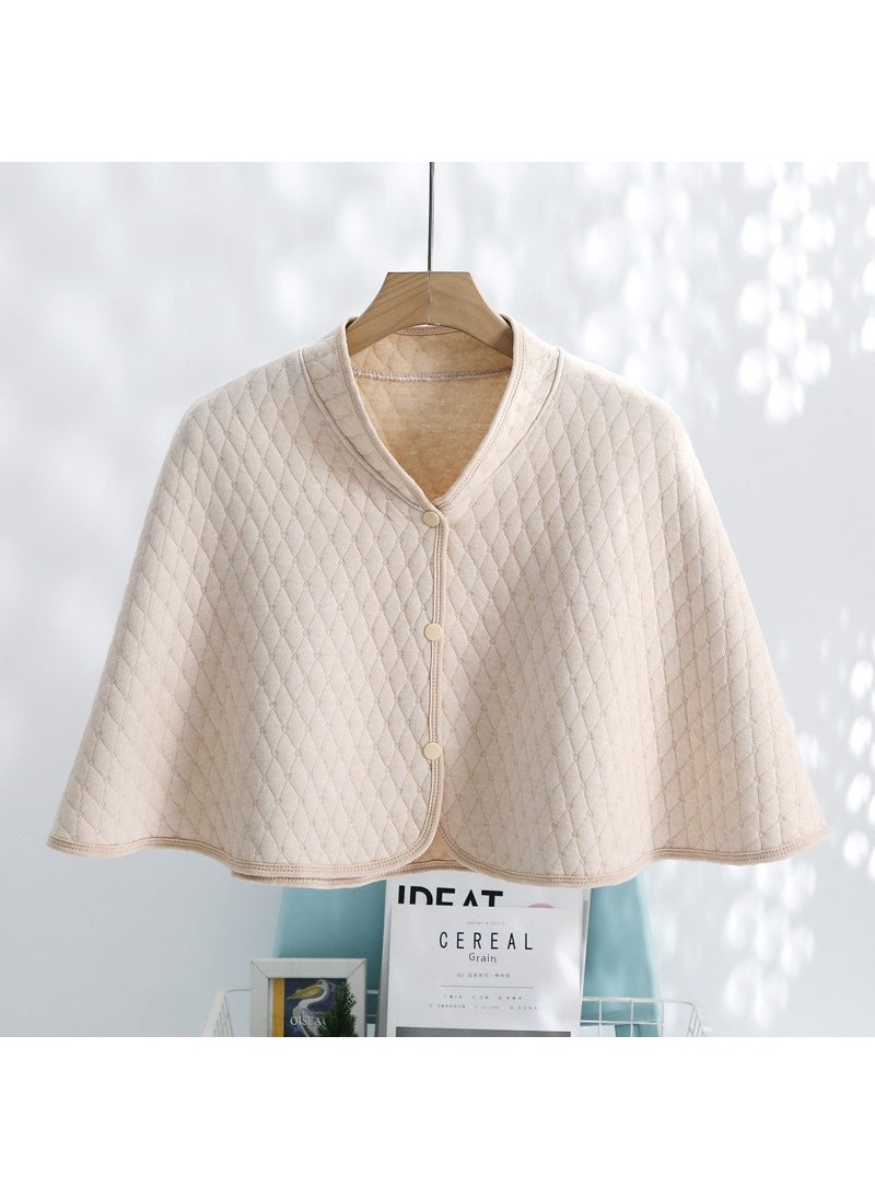 Summer Air-Con Lightweight Cotton Nursing Shawl for Maternity Apricot