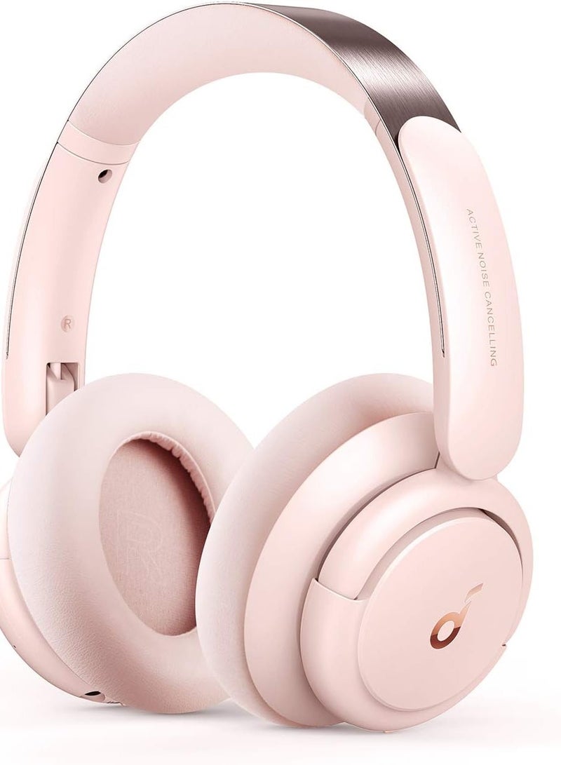 Life Q30 Hybrid Active Noise Cancelling Headphones Bluetooth with Multiple Modes, Hi-Res Sound Bluetooth Headphones, Custom EQ via App, 50H Playtime, Multipoint Connection Pink