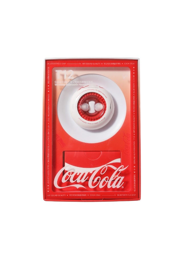 Coca-Cola Wireless Earphones Coke T12 White