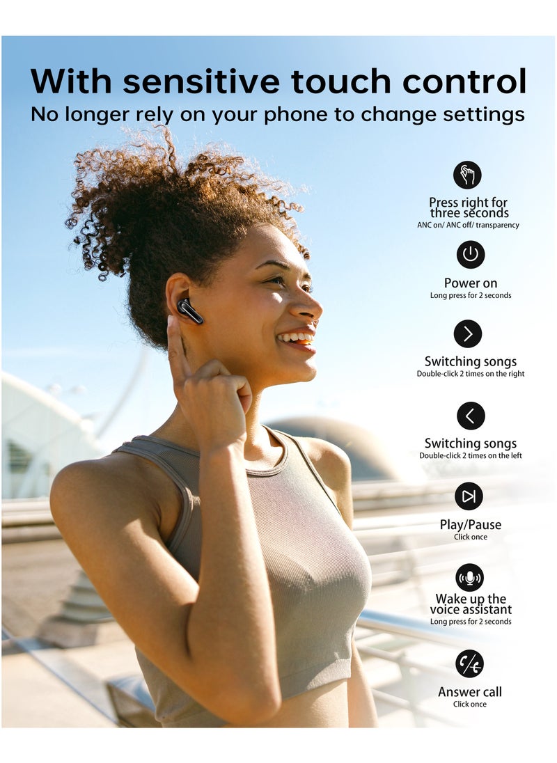 Charome A37 Buds Pro ANC+ENC Wireless Earphone | Superior Sound, Noise Cancellation, Long Battery Life, Bluetooth 5.0, Ergonomic Design, Touch Controls