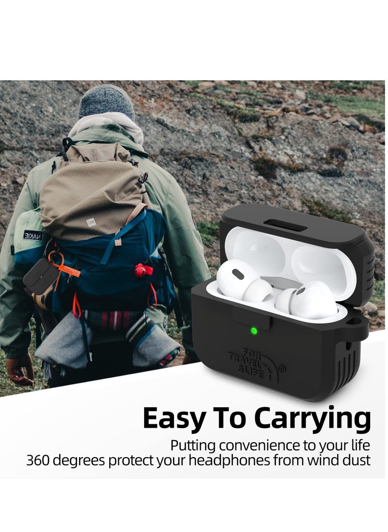EXCEFORE Headphone Protective Cover, Compatible with AirPods Pro 2nd/1st Generation Case Cover, Rugged Military Grade Protective Cover, with Apple AirPods Pro 2022/2019 Charging Case