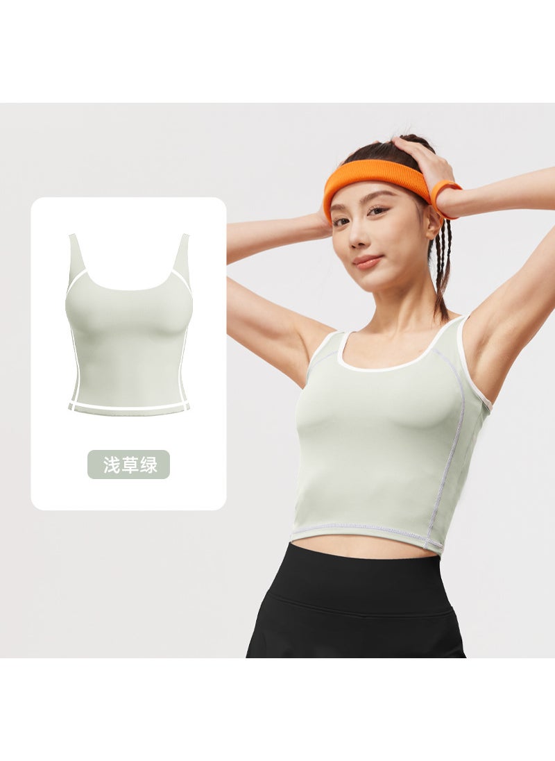 Sleeveless High-Stretch Support shallow grass green