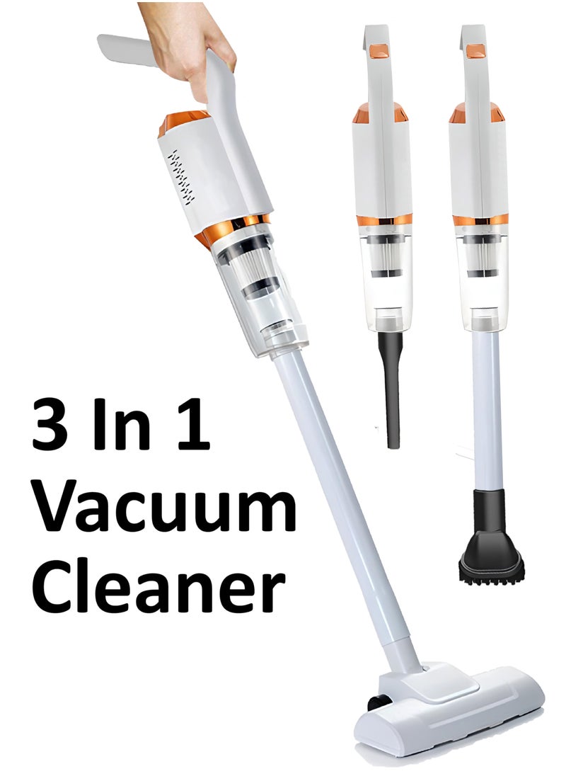 Handheld 4 In 1 Cordless Vacuum Cleaner Portable HEPA Filter Super Suction USB Rechargeable Suitable for Car Floor Home Sofa Carpet Bed Hoover Windows Deep Corners Pet Hairs