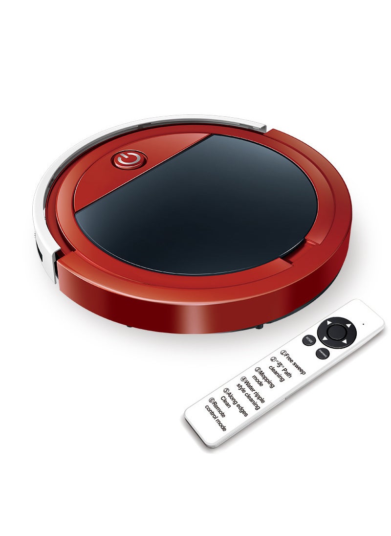 Smart Robotic Vacuum Mop Large Water Tank 【s32]red--with remote control