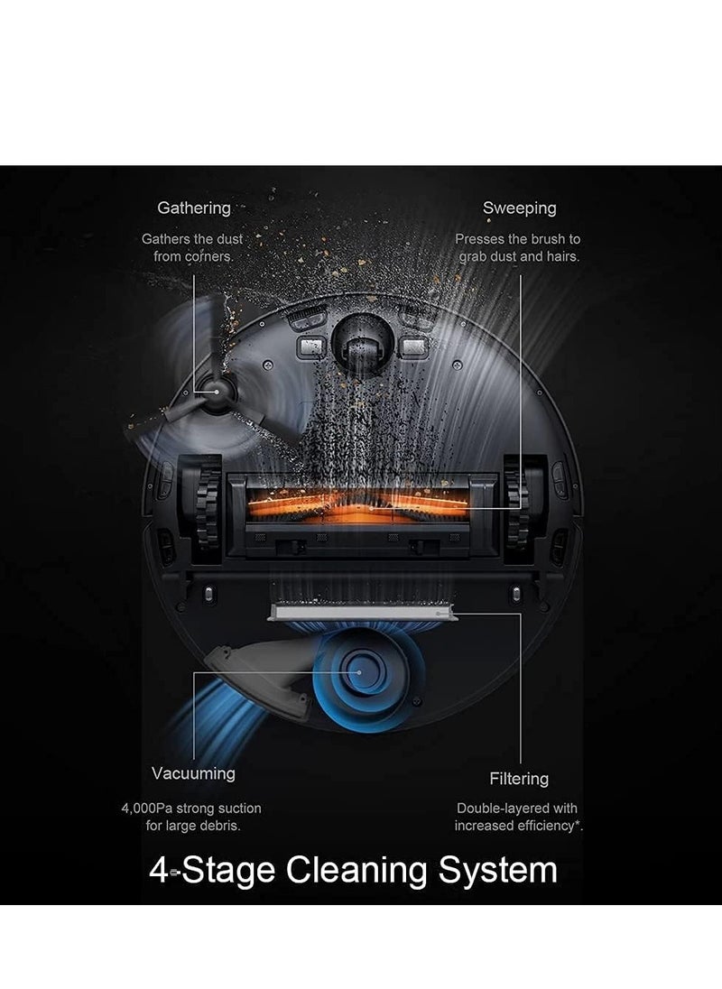 Dreame L10 Pro Robot Vacuum Cleaner and Mop High Precision 3D, 4-Stage Cleaning, Multi-Level Mapping,4000Pa Strong Suction, 2.5h Runtime