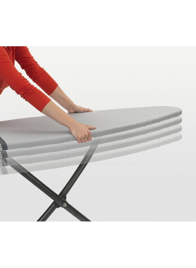 Brabantia Ironing Board Cover 53 x 18 Inch (Size D, Extra Large) Silver Metallic