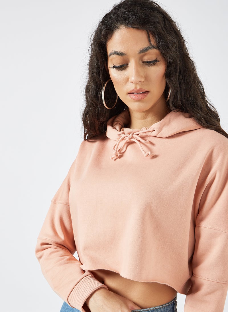 Cropped Hoodie Pink