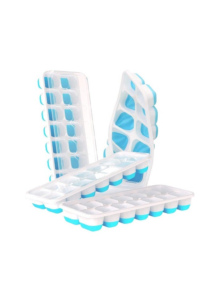 Four Silicone Ice Mold, Ice Mold DIY ICE MAKER 25.5 x 10 x 3 cm.