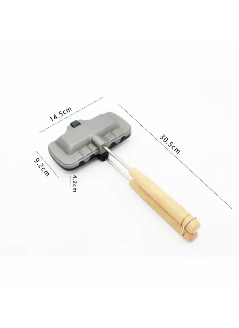 Double-Sided Non-Stick Sandwich Pan - Foldable Grill & Frying Pan for Bread, Toast, Pancake Maker, Breakfast Machine