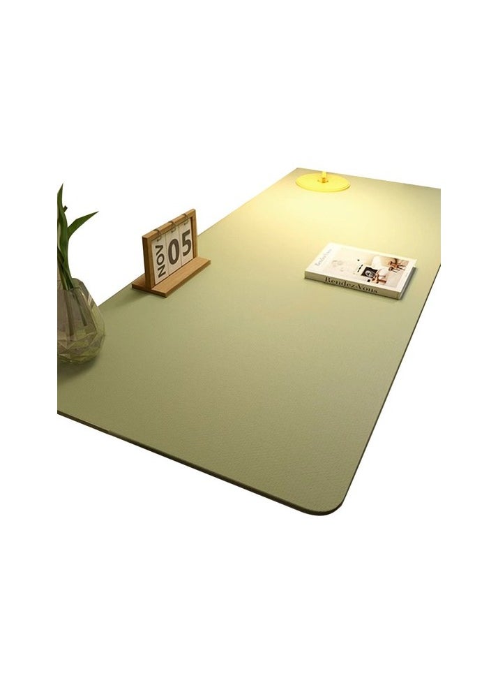 Weirsoın Kids Oil Ring Eye Protection Leather Table Cushion Table Cart Colour:Green Sizes:120 x 60 cm