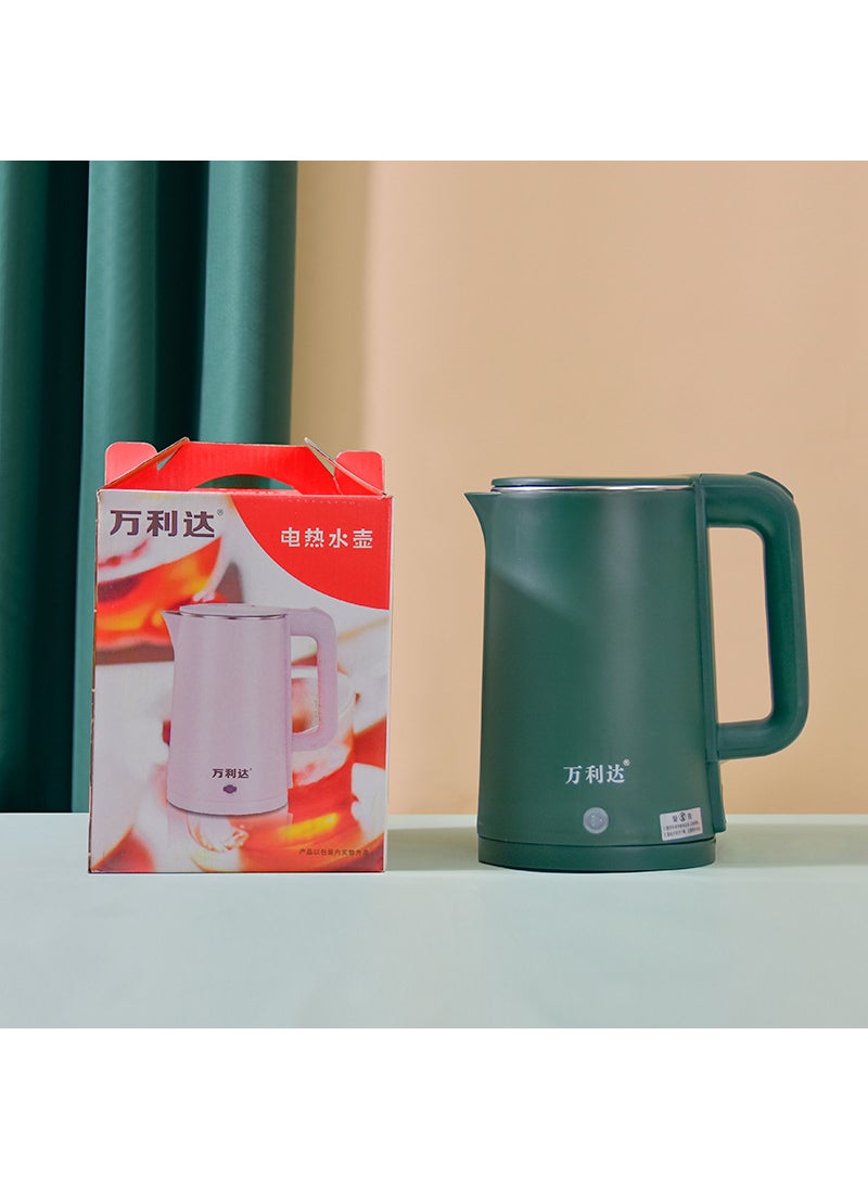 Midea Electric Kettle Stainless Steel Auto-Off Vintage green