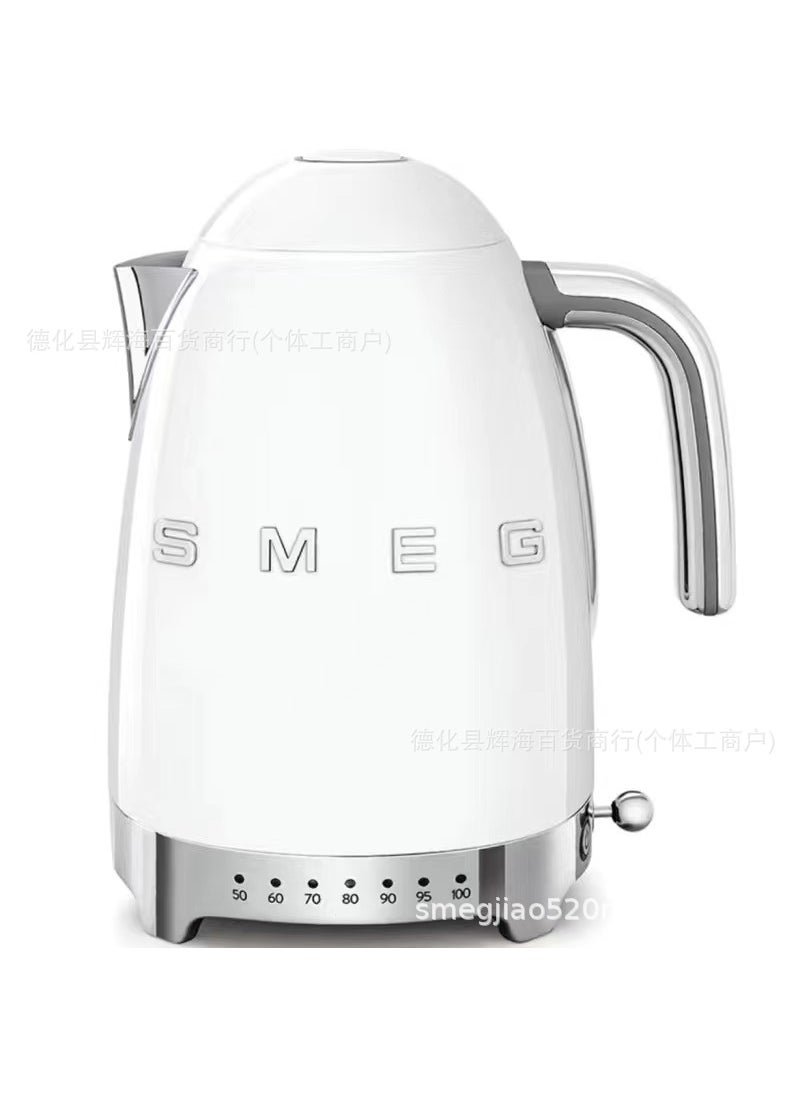 in stock European standard Italy SMEG vintage electric kettle to make tea 7 temperature home gift KLF04 White