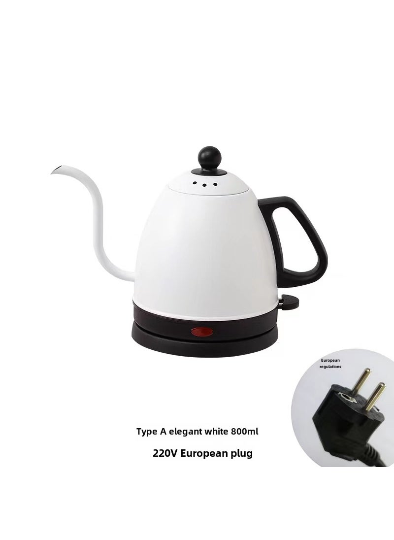 Long-Spout Electric Kettle for Home and Office KKH303 White European gauge