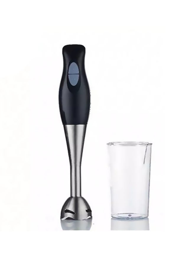 4-Piece Electric Hand Blender Set 200W SF-8012 Black/Clear