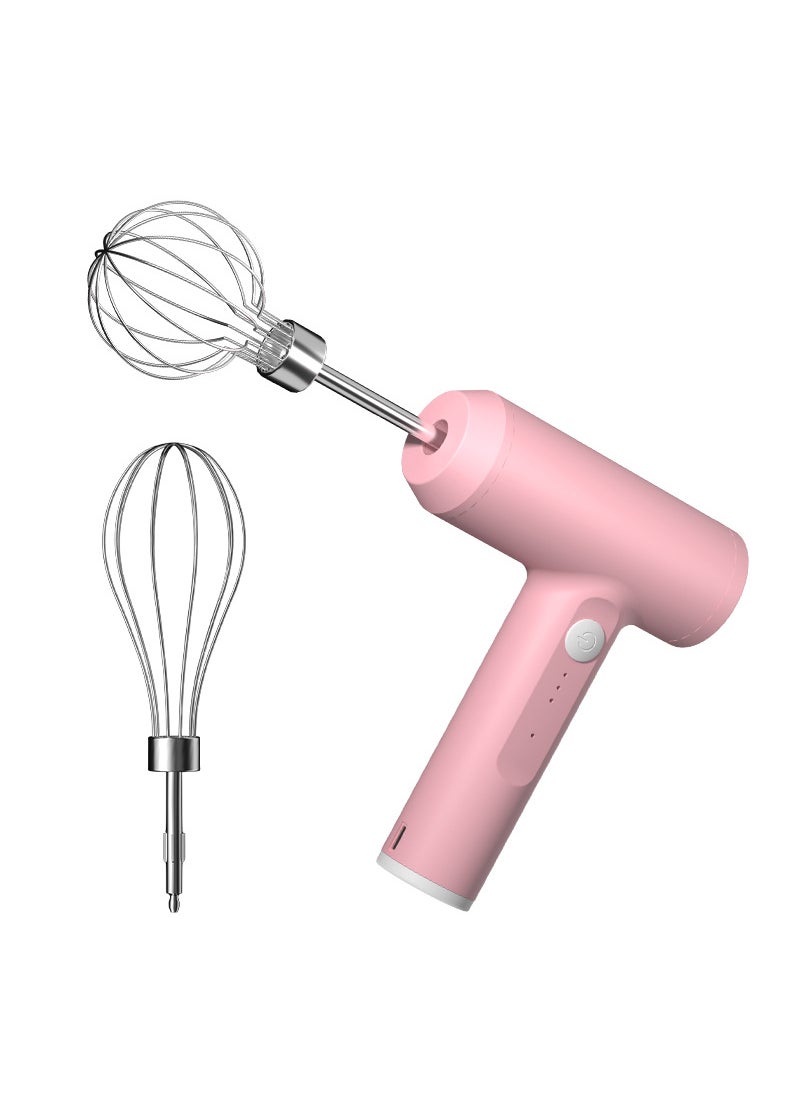 Compact High Power Electric Whisk 01 pink big power (double stick)