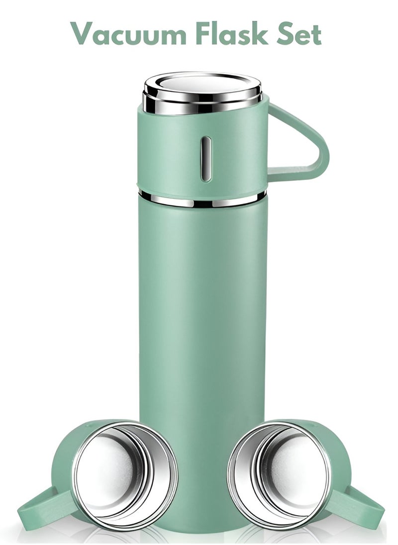 Vacuum Insulated Flask Set, Stainless Steel Vacuum Flask Water bottle with Cups