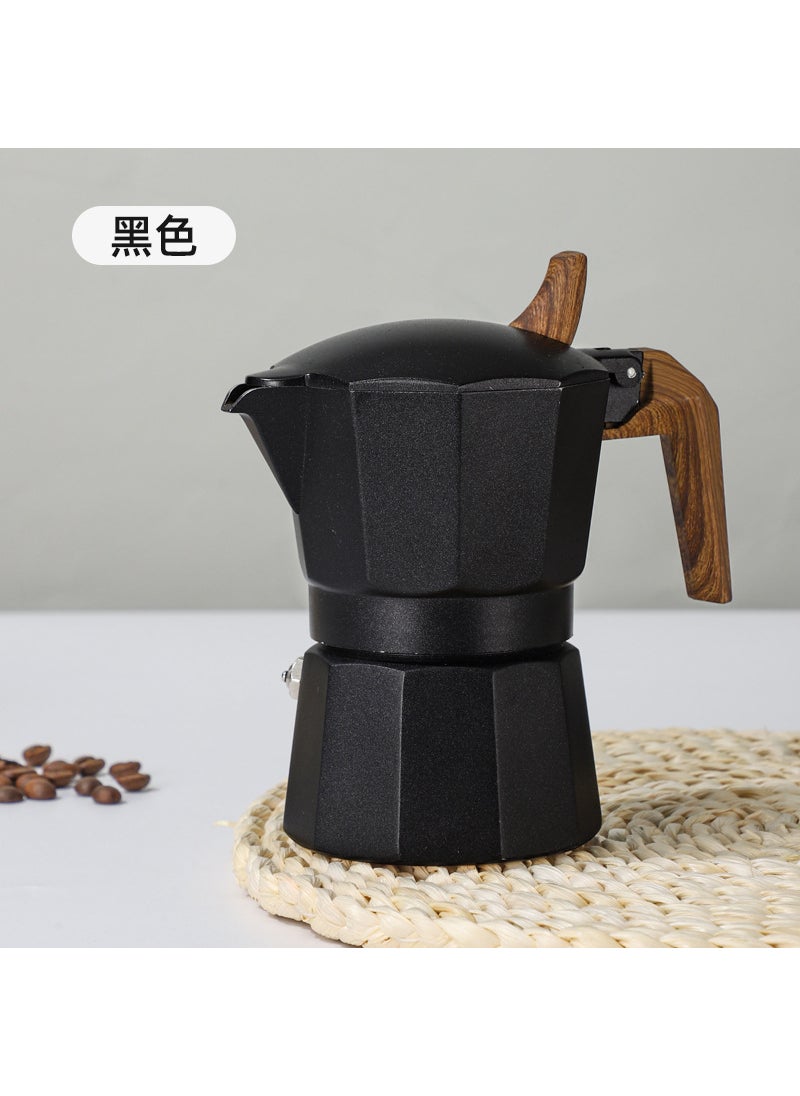 24 New Generation Dual-Valve Moka Pot Black