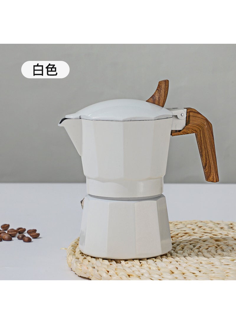 24 New Generation Dual-Valve Moka Pot White