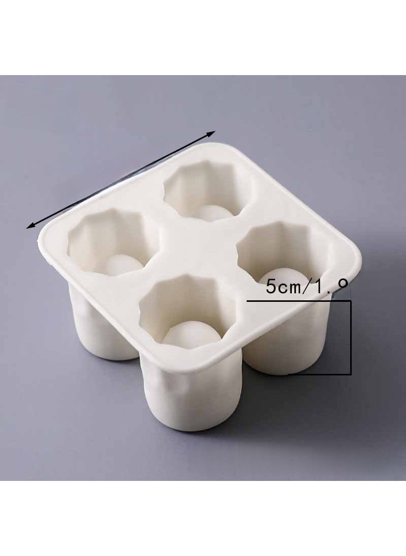 Ice Cup mold waterfall ice American full set of production tools Net red same hollow frozen ice cube bar ice box White