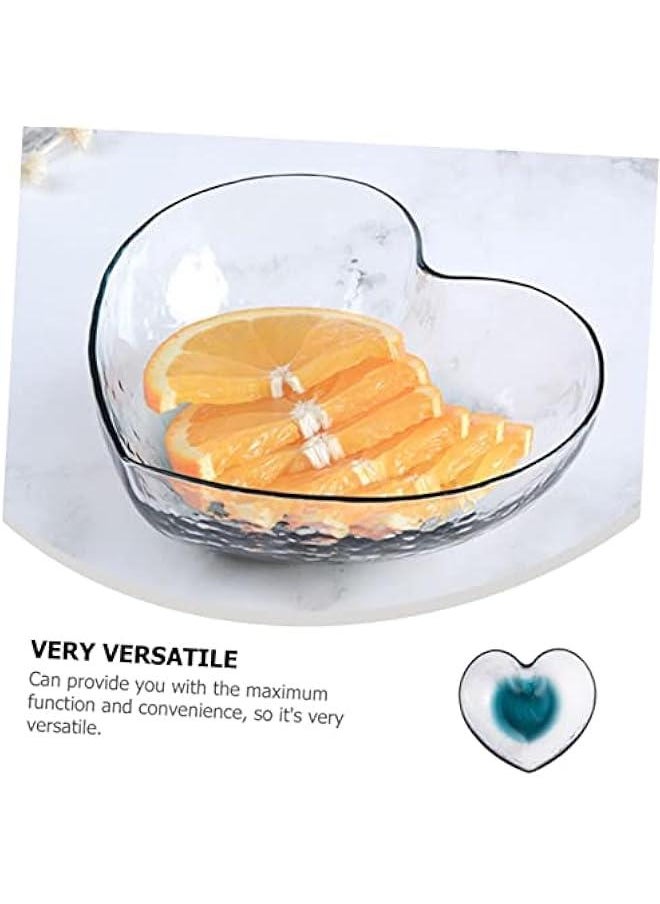 Heart Shaped Dessert Holder Creative Glass Trifle Bowl for Salad Snacks and Appetizers Versatile Food Serving Dish for Home Use and Special Occasions