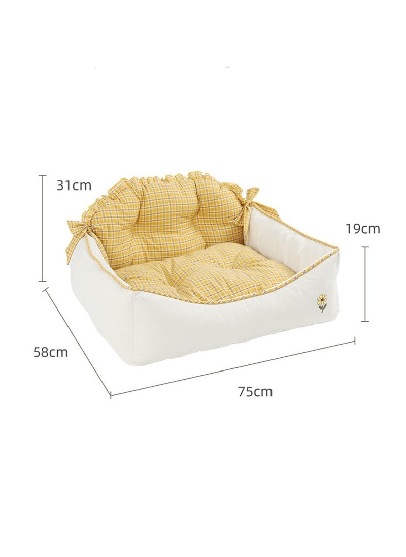 Modern Soft Plush Round Pet Bed for Cats or Small Dogs, Mini Medium Sized Dog Cat Bed Self Warming Autumn Winter Indoor Snooze Sleeping Cozy Kitty Teddy Kennel