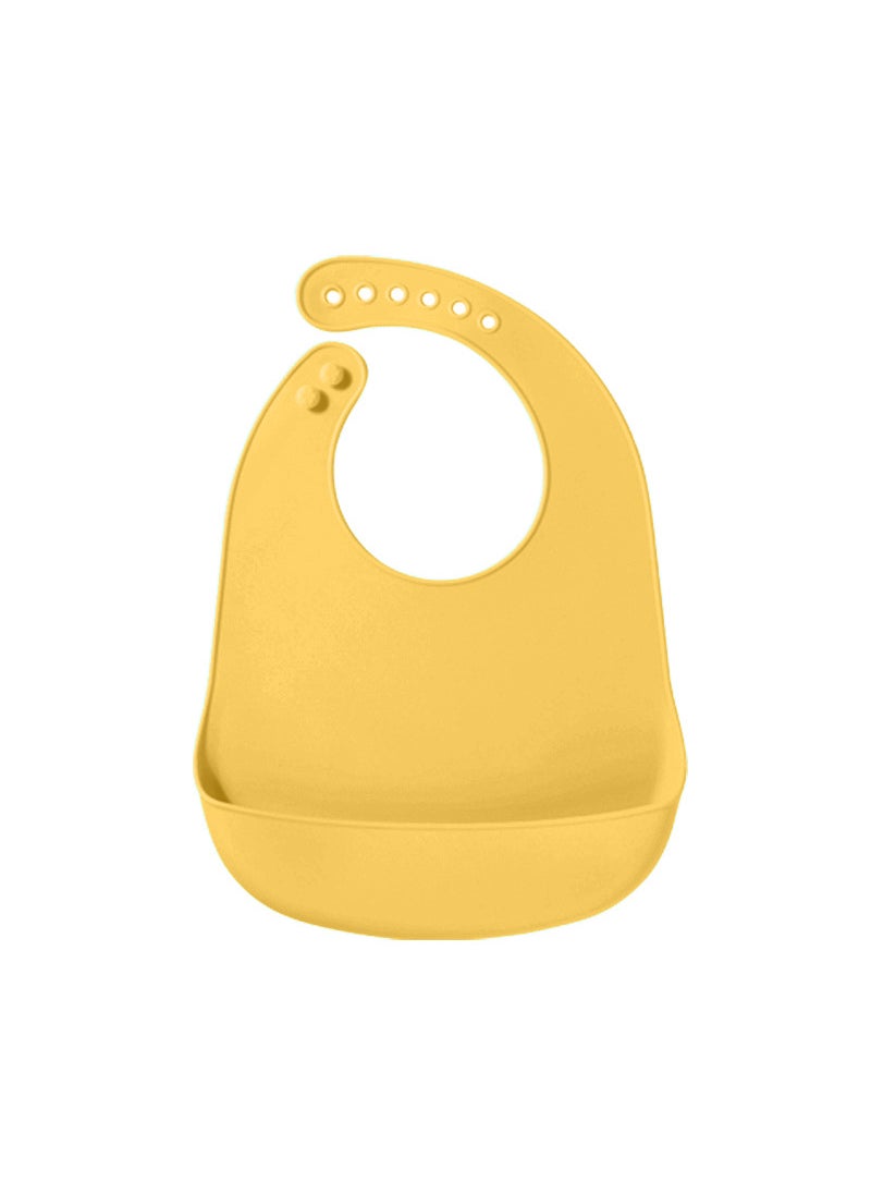 Silicone Baby Bib BPA-Free Toddler Feeding Set Khaki bib