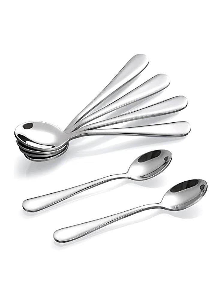 6-Piece Demitasse Spoons, 4 Inches Stainless Steel Mini Coffee Spoons