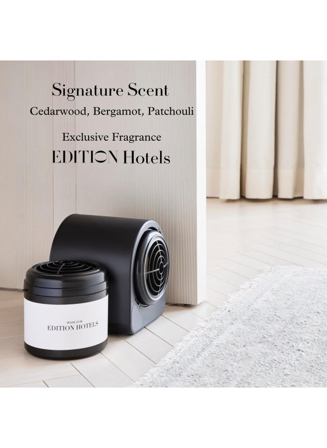 EDITION Fragrance Diffuser Set - Includes Scent Machine and Scent Cartridge - Notes of Black Tea, Sicilian Bergamot, and Cedarwood