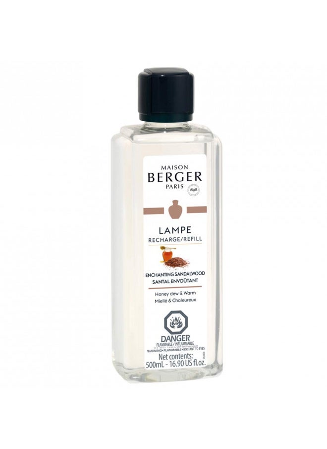 Enchanting Sandalwood - Lampe Berger Fragrance Refill for Home Fragrance Oil Diffuser - 16.9 Fluid Ounces - 500 milliliters
