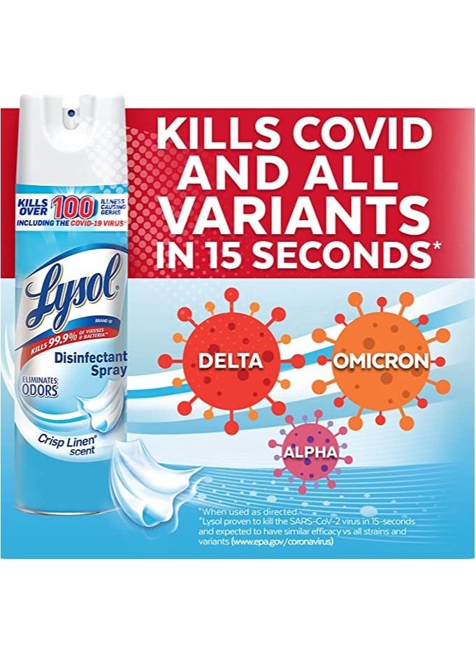 Lysol  Disinfectant Spray Crisp Linen 38oz (2X19oz)