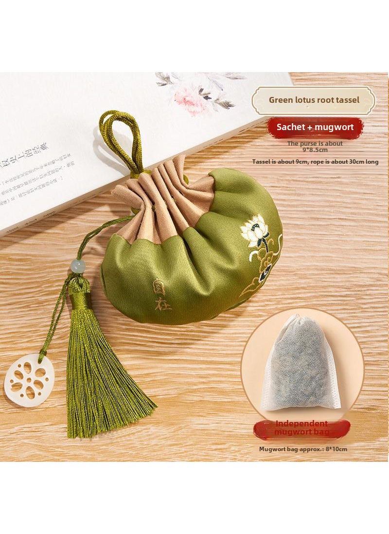 Dragon Boat Festival Herbal Sachet PouchA2 green lotus root slice tassel (empty sac wormwood) A2 green lotus root slice tassel (empty sac wormwood)