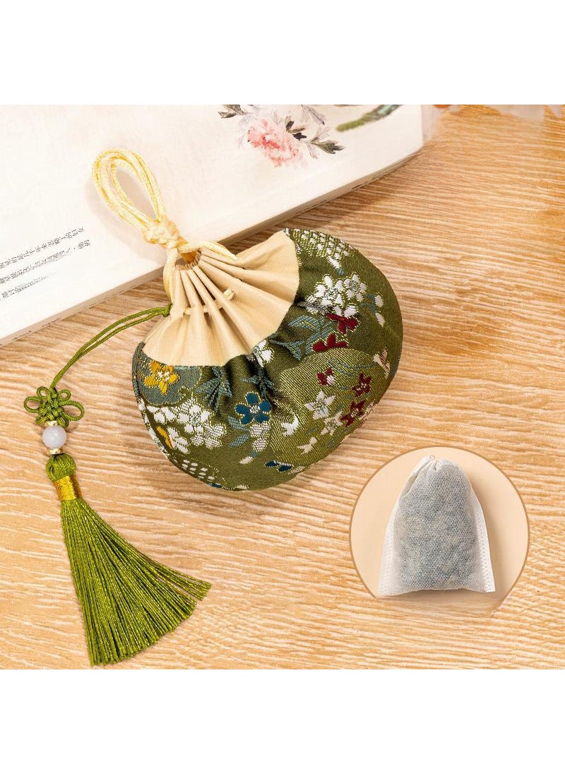 Dragon Boat Festival Herbal Sachet PouchC2 Green Chinese Knot Tassel (Empty Bag wormwood) C2 Green Chinese Knot Tassel (Empty Bag wormwood)