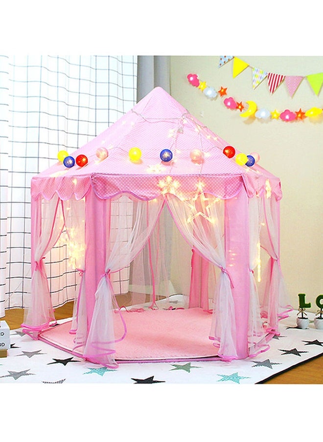 Foldable Portable Stylish Unique Design Hexagonal Indoor Outdoor Princess Castle Play House Tent 140x135x140cm