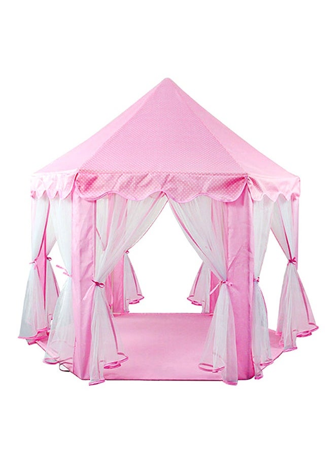 Foldable Portable Stylish Unique Design Hexagonal Indoor Outdoor Princess Castle Play House Tent 140x135x140cm