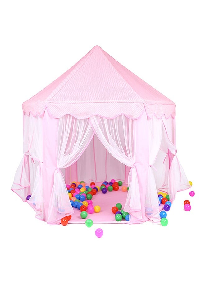 Foldable Portable Stylish Unique Design Hexagonal Indoor Outdoor Princess Castle Play House Tent 140x135x140cm