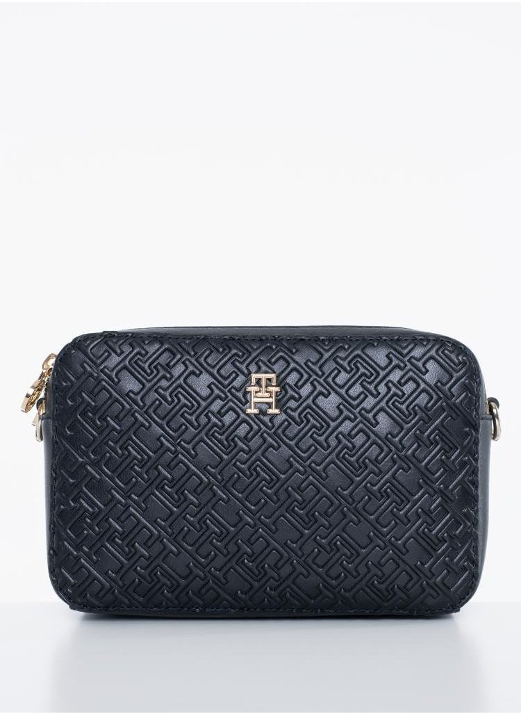 TH Monogram Embossed Camera Bag