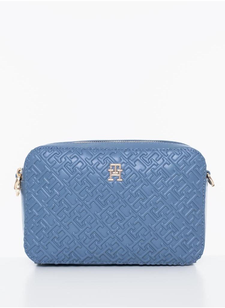 TH Monogram Embossed Camera Bag