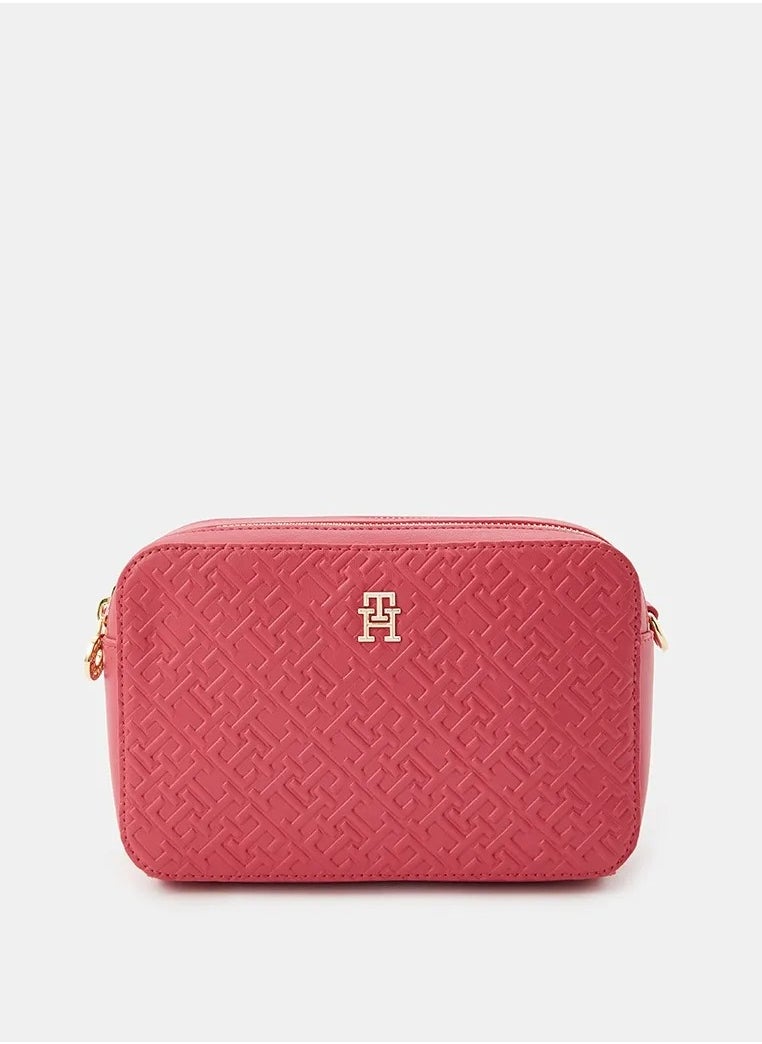 TH Monogram Embossed Camera Bag