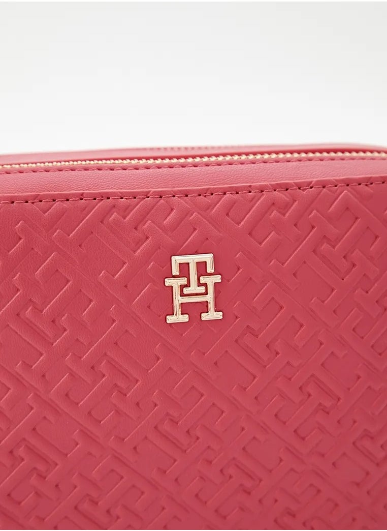 TH Monogram Embossed Camera Bag