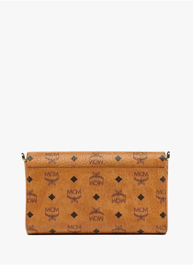 MCM Tracy Chain Wallet in Visetos