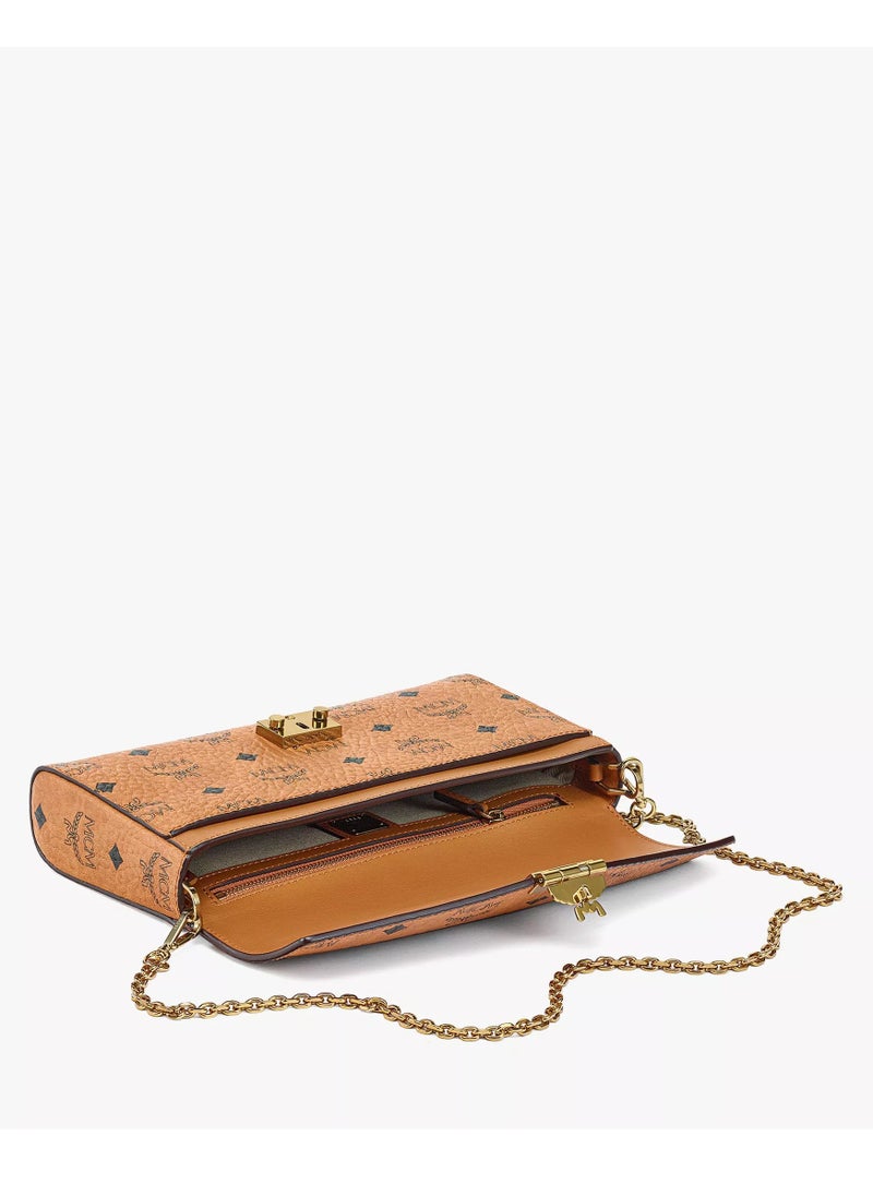 MCM Tracy Chain Wallet in Visetos