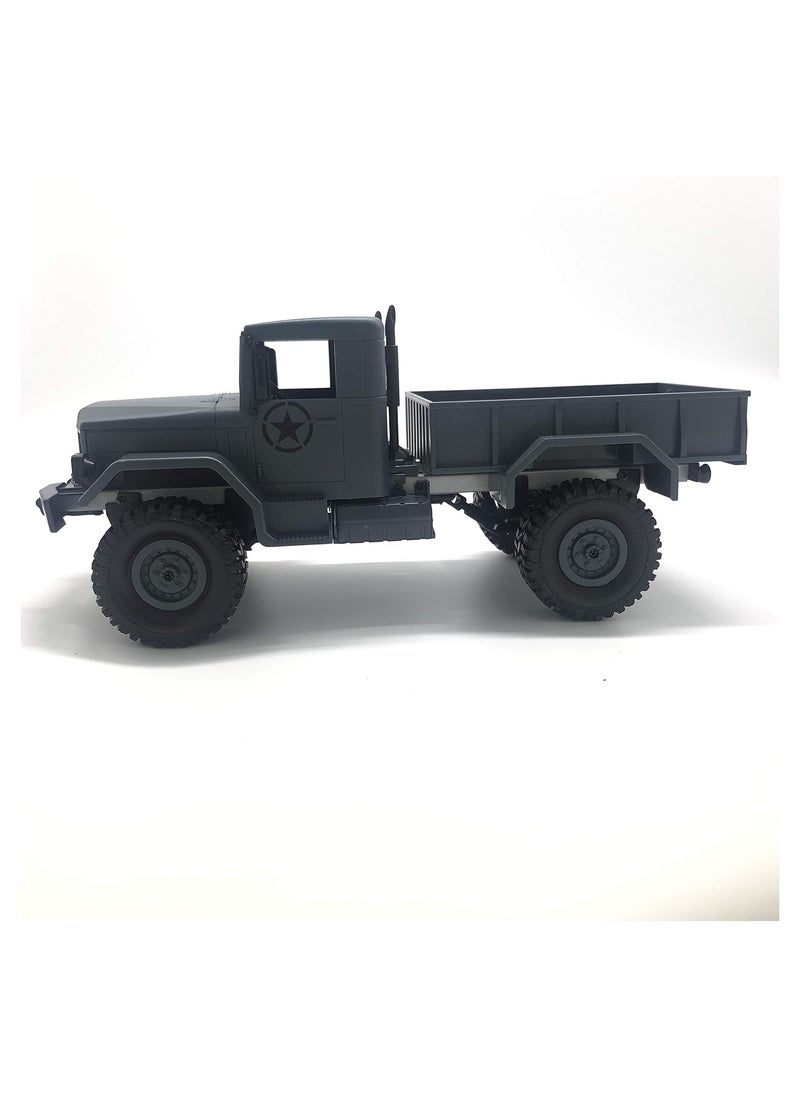 Gray 1/16 2.4G 4WD Off-Road RC Military Truck Rock Crawler Army Car (Model M35-A2)