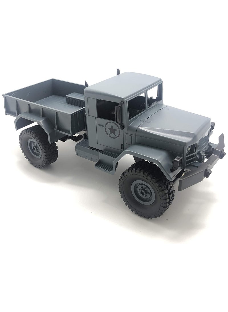 Gray 1/16 2.4G 4WD Off-Road RC Military Truck Rock Crawler Army Car (Model M35-A2)