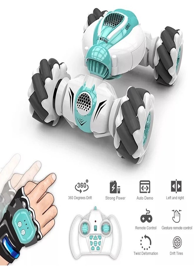 Mini 2.4G remote-controlled car gesture sensing twisted car four-wheel drive drift lateral stunt car children's toy